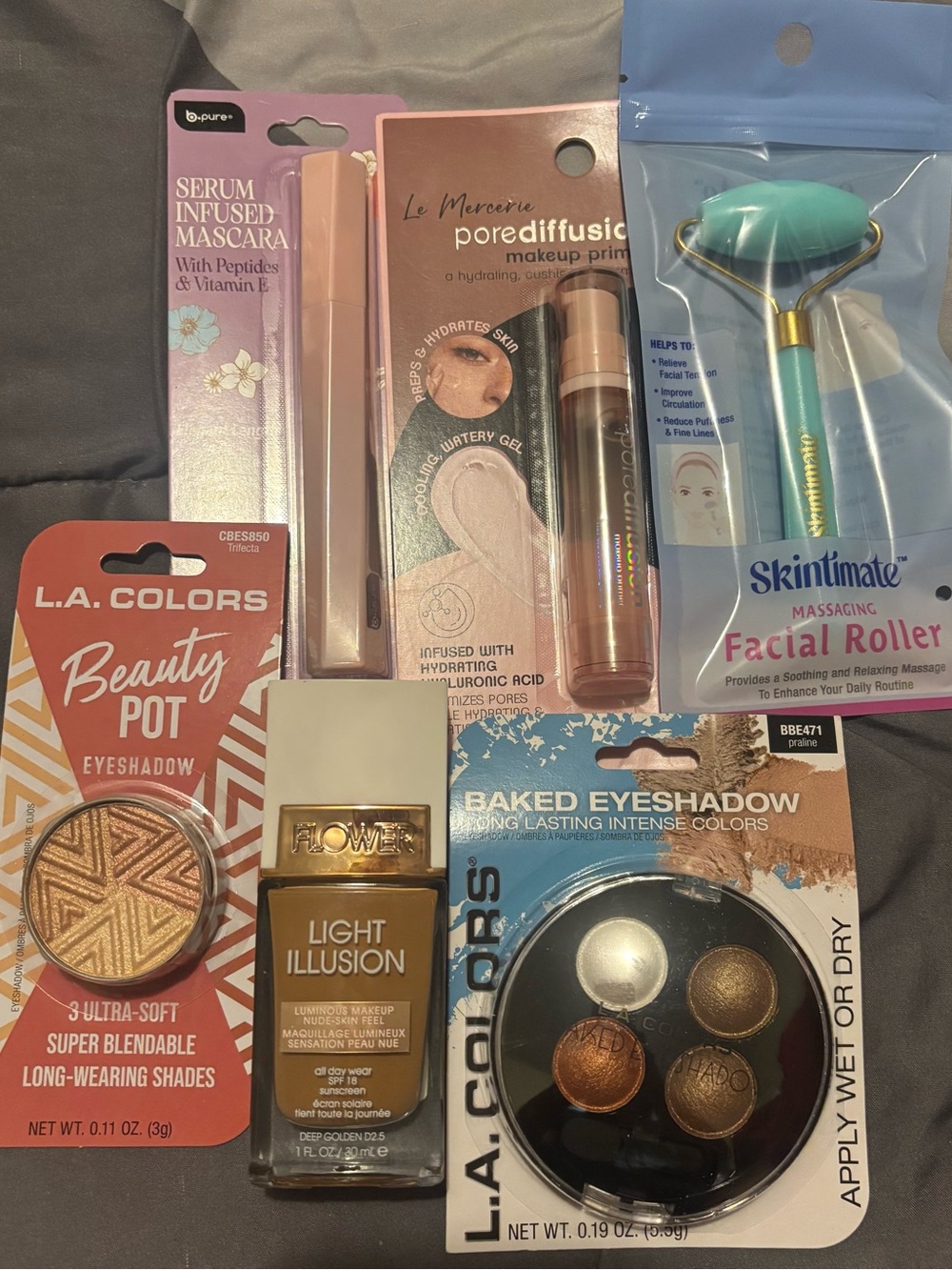 L.A. Colors Pink, Gold & Bronze Eyeshadow Duo and Beauty Pot Set